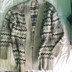 Women's Black and Gray cardigan